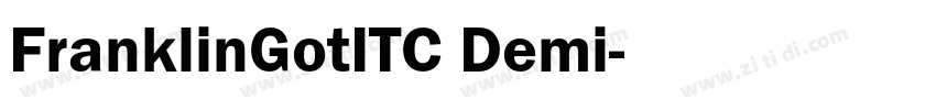 FranklinGotITC Demi字体转换